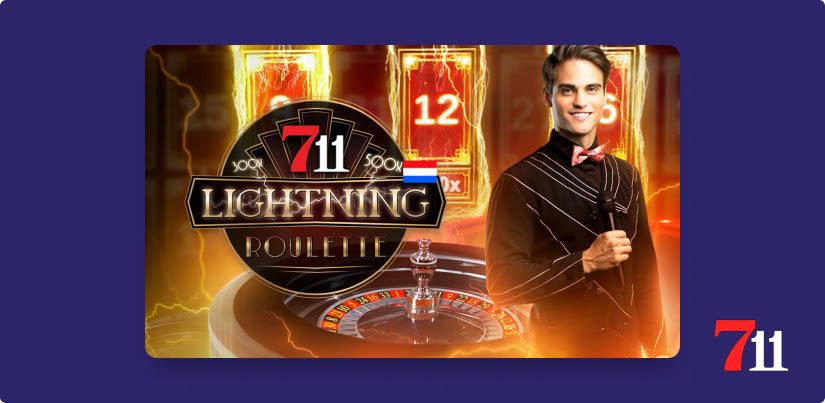 711 Biedt een €5 Free Bet aan voor 711 NL Lightning Roulette