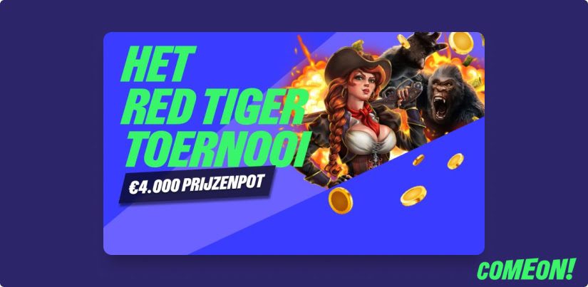 Het ComeOn! Casino lanceert het Red Tiger Toernooi