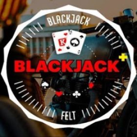 Blackjack plus felt logo