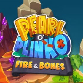 Pearl o Plinko Fire and Bones logo