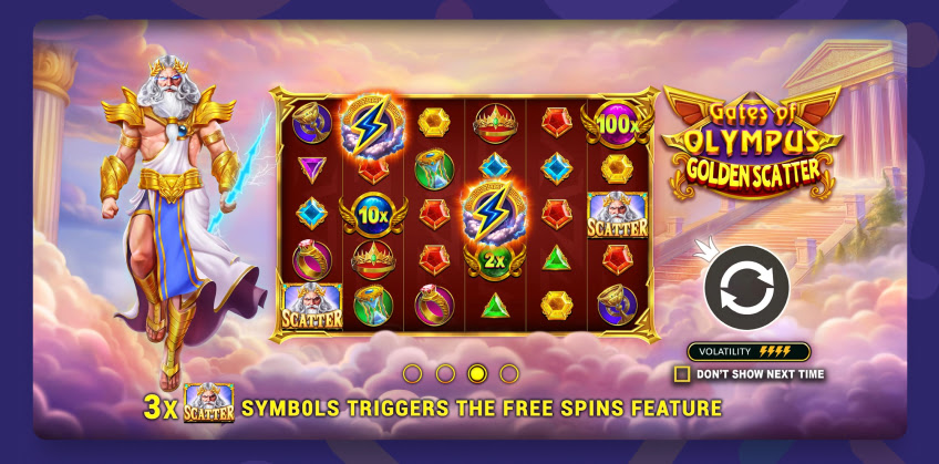 Gates of Olympus Super Scatter logo printscreen