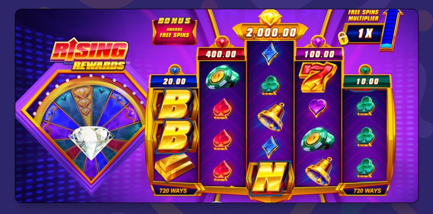 Rising Rewards logo printscreen