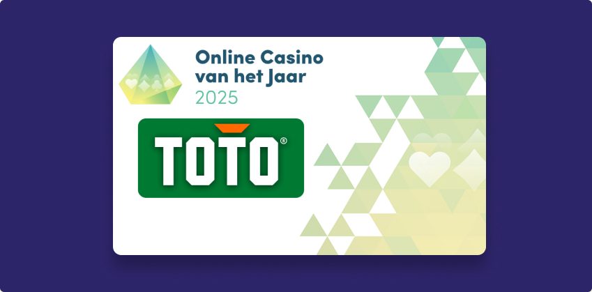 TOTO verkozen tot online casino van het jaar 2025.
