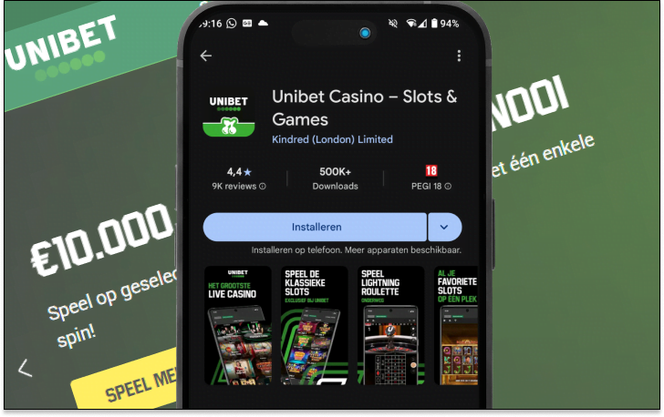 Unibet How To Casino App - stap 2 logo