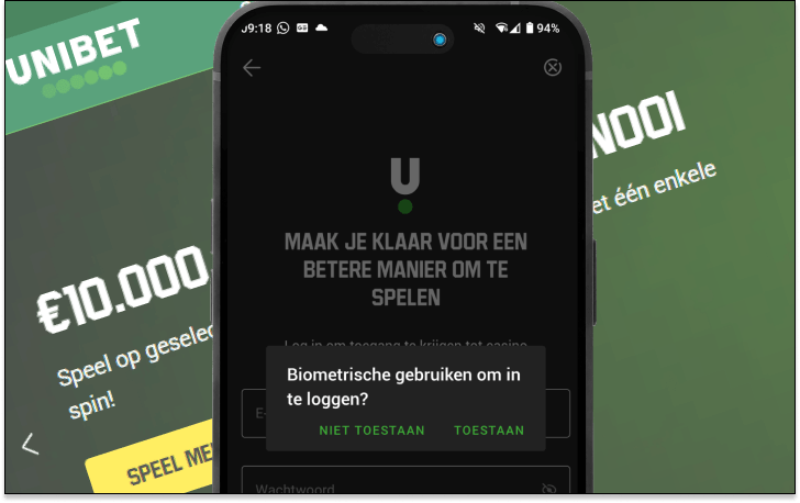 Unibet How To Casino App - stap 5 logo